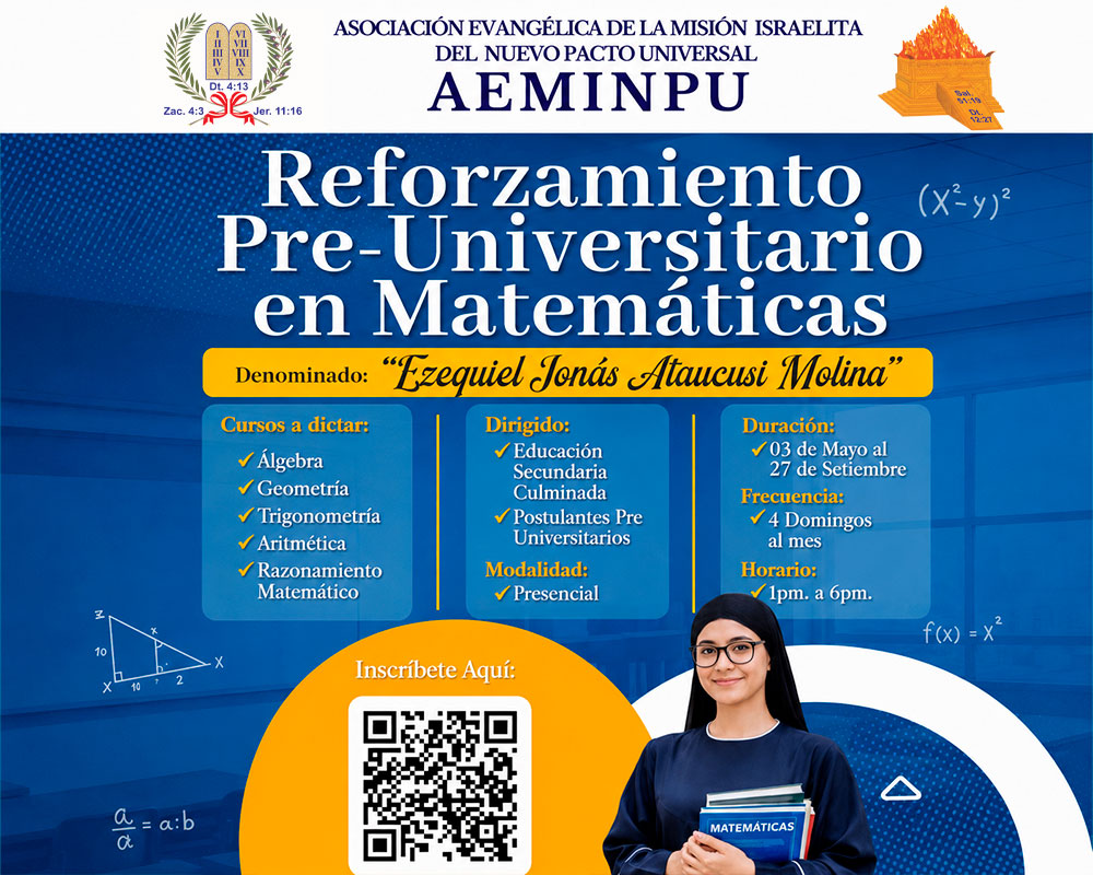 REFORZAMIENTO PRE-UNIVERSITARIO EN MATEMÁTICAS